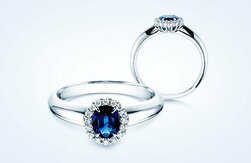 Bagues avec pierre précieuse de couleur