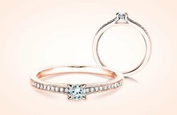 Bagues de fiançailles en or rose